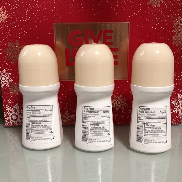 Set of 3 Avon Roll-on Anti-perspirant Deodorant 75ml / 2.6 Fl Oz Rare Pearls - Picture 2 of 3